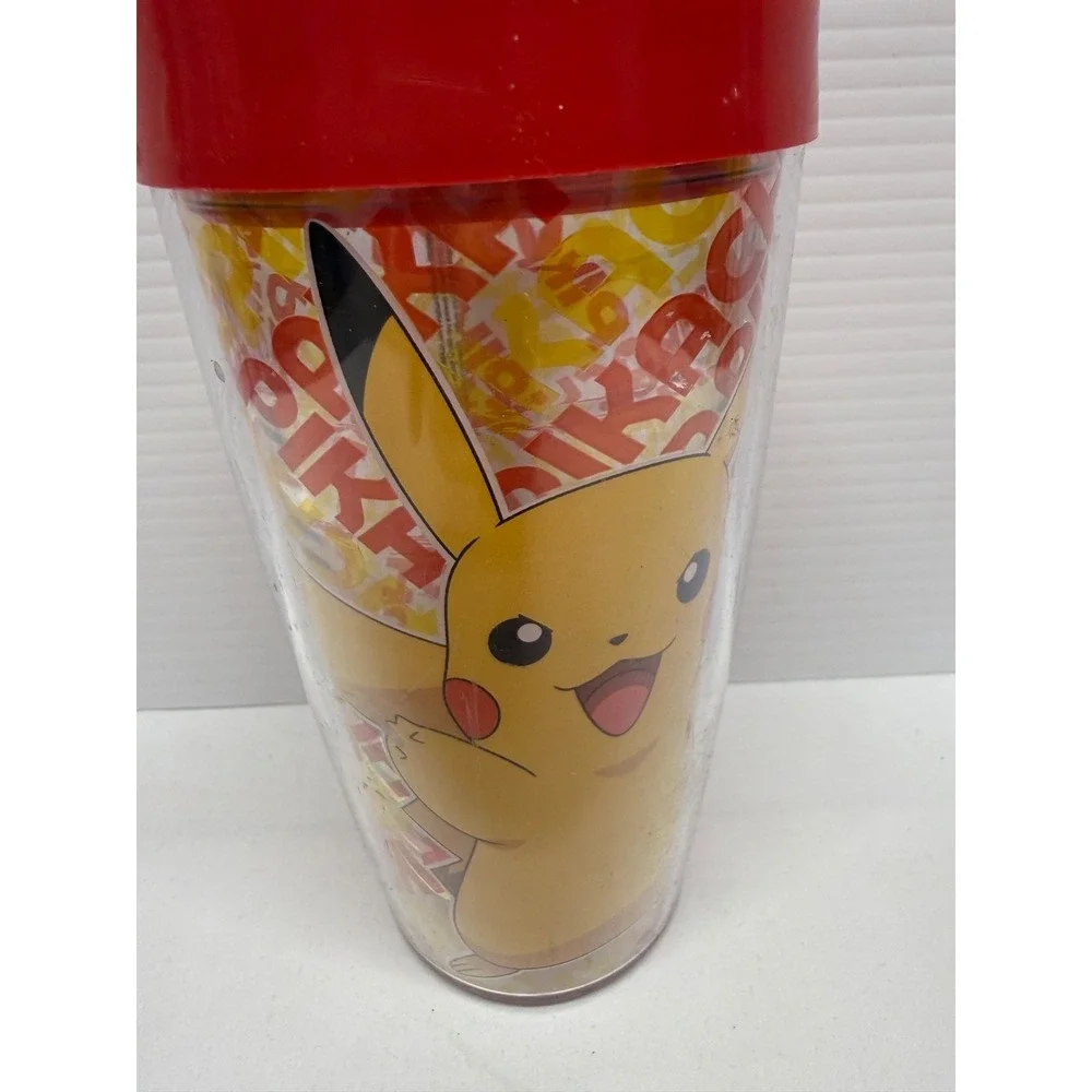 Pokémon Pikachu  Tumbler‎ 16oz with Lid 2016 Made In The USA NEW RARE FIND!